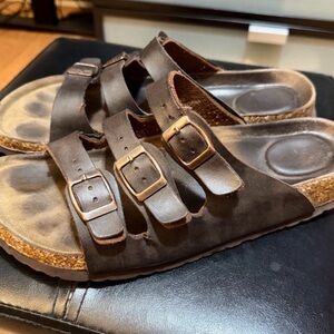Adolfo Vintage Genuine Leather Slides